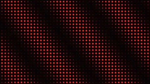 Red Pulsing Dot Matrix Seamless Loop Stock Footage 340547024