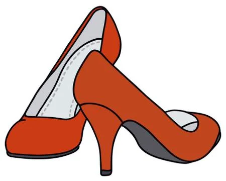 Red pumps Stock Illustration