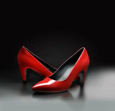 Red Pumps Stock Photos