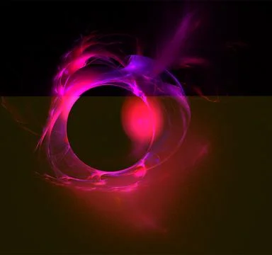Red purple abstract pattern on a black background, wallpaper, design Stock Illustration
