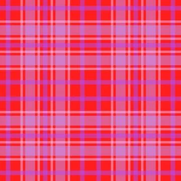 Red purple gingham background seamless vector pattern Illustrazione stock