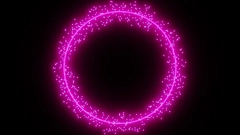 Red Purple Glowing Circle Stock Footage 340403305