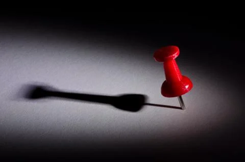 Red push pin Stock Photos