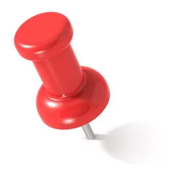 Red Pushpin. Illustrazione stock