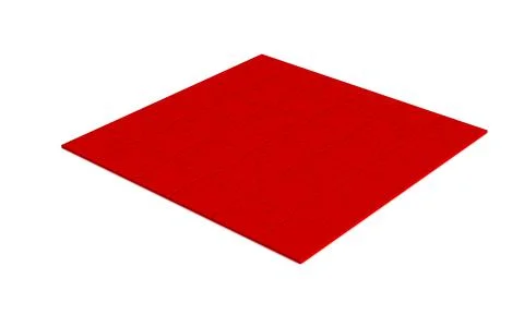 Red puzzle assembly over white Illustrazione stock