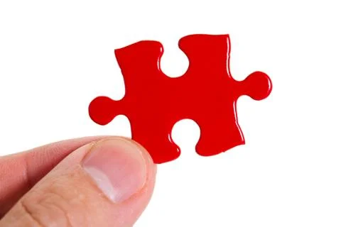 Red Puzzle Foto stock