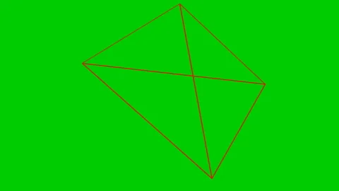 Red pyramid green Stock Footage 225921730