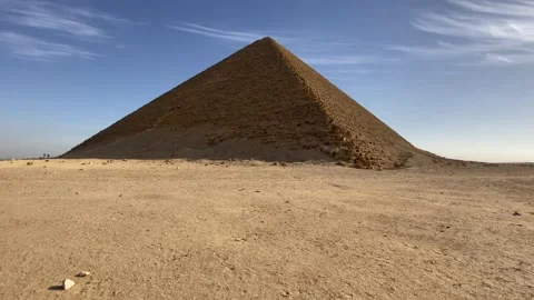 The Red Pyramid is the largest pyramid of King Sneferu at Dahshur Necropolis Stock Footage 246981741