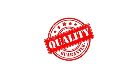 Red Quality Stamp Animation on Black, White, Green and Alpha Channel Stock Footage 117399087