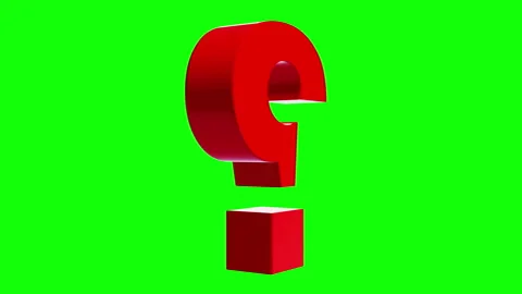 Red question mark 3d. Did You Know quiz questions concept Stock Footage 295247784