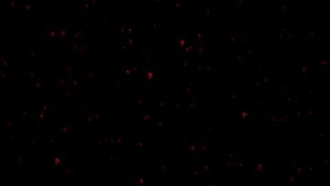 Red Question Mark Background. Flying Through Glowing concept what when where why Stock Footage 293753499