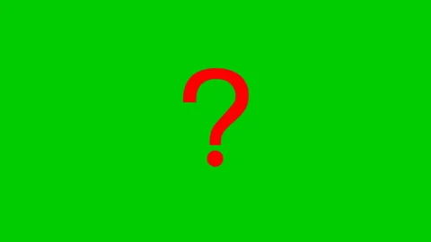Red question mark green Stock Footage 222811437