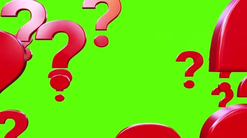 Red Question Mark growth animation Video stock 319063562