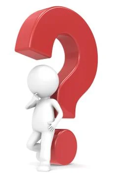 Red question mark Stock Illustration