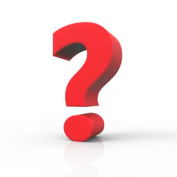 Red question mark Stock Illustration