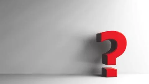Red Question mark Stock Illustration