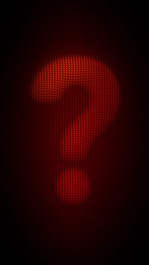 Red Question Mark Particle Animation on ... | Stock Video | Pond5