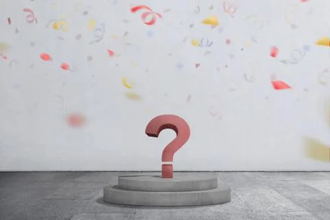 Red question mark Stock Photos