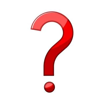 Red question mark symbolizing questions, doubt, and choice Stock Illustration
