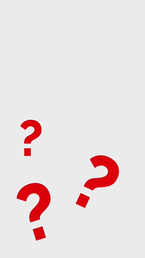 Red Question marks animated  Stock Footage 297146116