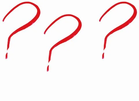 Red question marks Stock Illustration
