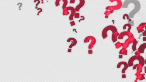 Red Question Marks Moving In A Black Background Stock Footage 295229054