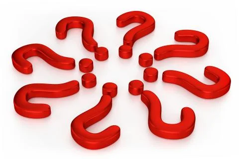 Red Question Points Stock Illustration