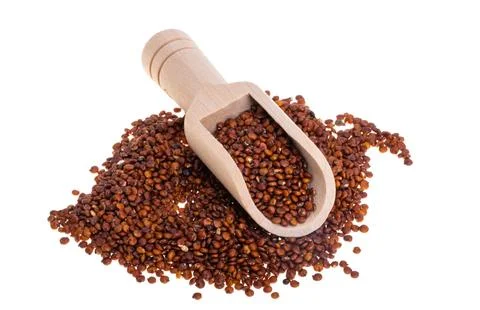 Red quinoa isolated Stock Photos