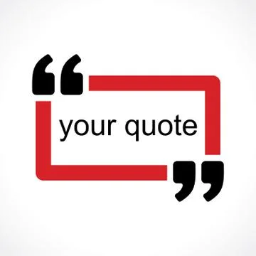 Red quotation mark Stock Illustration
