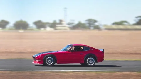 Red race car loop. 3d animation | Stock Video | Pond5