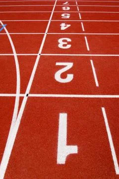Red race for running Stock Photos