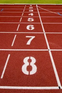 Red race for running Stock Photos