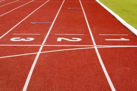 Red race for running Stock Photos