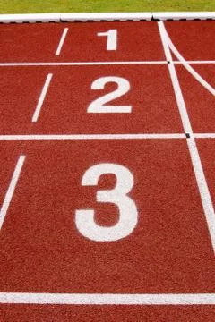 Red race for running Stock Photos