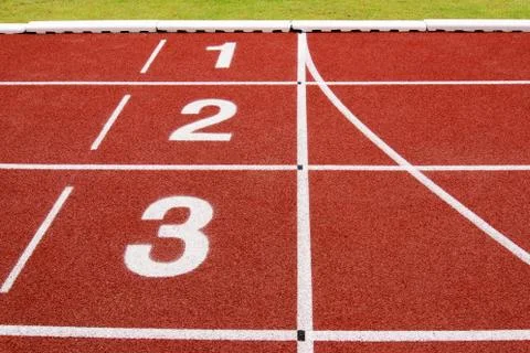 Red race for running Stock Photos