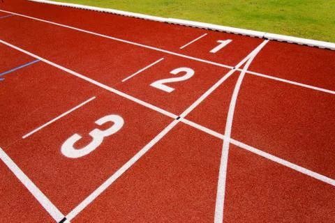 Red race for running Stock Photos