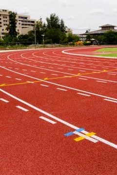 Red race for running Stock Photos