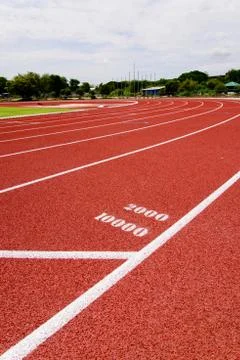 Red race for running Stock Photos