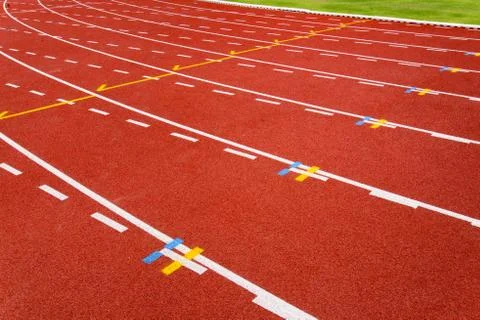 Red race for running Stock Photos