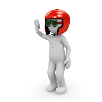 Red racer Stock Illustration