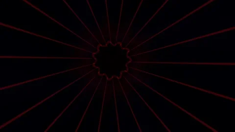 Red Radial Flower Pattern Seamless Loop Stock Footage 340566157