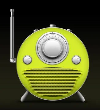 Red Radio Stock Illustration