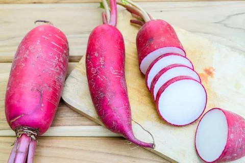 Red radish Foto stock