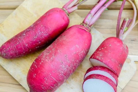 Red radish Foto stock