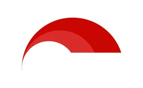 Red rainbow icon Stock Illustration