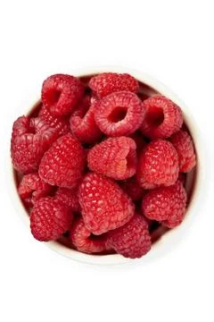 Red raspberries Stock Photos
