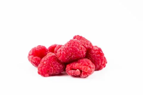 Red raspberries Stock Photos