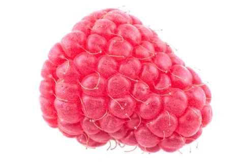 Red raspberry on a white background Foto stock