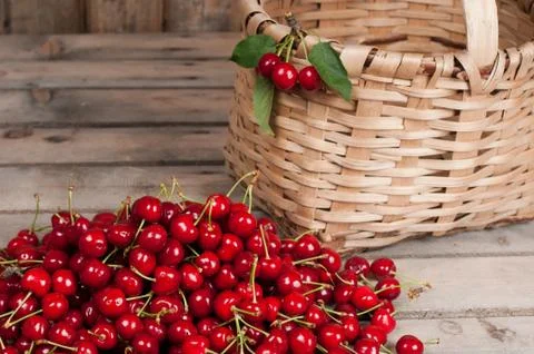 Red raw Chery Stock Photos