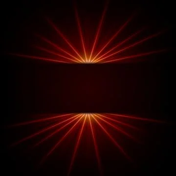 Red ray light Stock Illustration